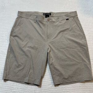 Travis Mathew Light Gray Flat Front Shorts
